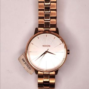 Nixon Keningston rose gold white